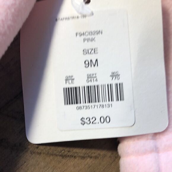 NWT Baby Pink Fleece and Faux Fur Coat with Buttons and Velcro by Starting Out - Picture 2 of 8